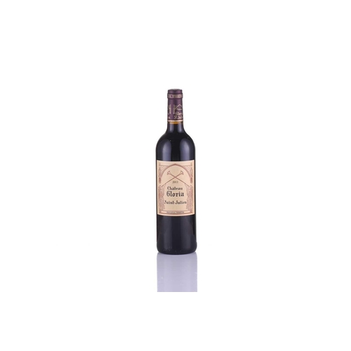 286 - Six bottles of Chateau Gloria St Julien Bordeaux, 2011, OWC Private collector in London Unopened cas... 