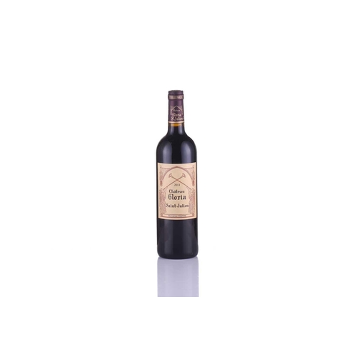 286 - Six bottles of Chateau Gloria St Julien Bordeaux, 2011, OWC Private collector in London Unopened cas... 