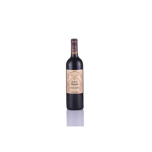 286 - Six bottles of Chateau Gloria St Julien Bordeaux, 2011, OWC Private collector in London Unopened cas... 