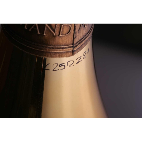 291 - A Jeroboam of Cattier Armand de Brignac Ace of Spades Brut Champagne, 3lt, 12.5% Private collector i... 