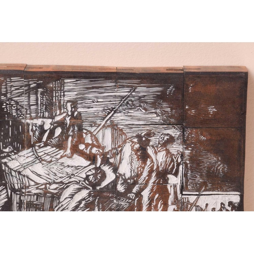 33 - † Frank Brangwyn (1867 - 1956), 'Bringing home the Christmas Goose', signed in pencil, etching, past... 