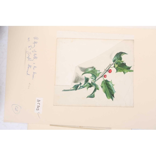 65 - Emily Stannard (1803-1885), [known as 'Mrs Joseph Stannard'], ten still studies of flowers, watercol... 