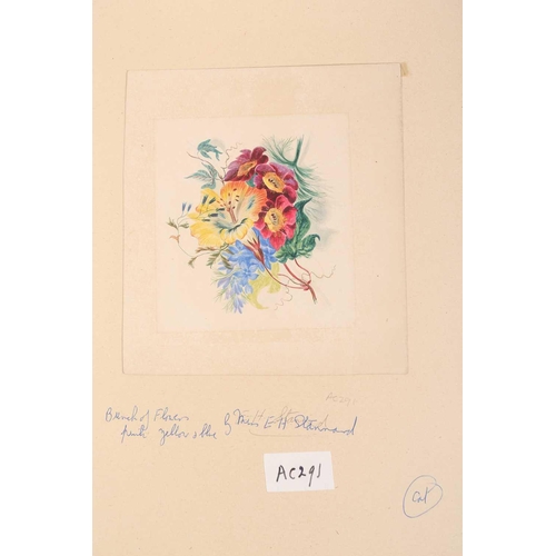 65 - Emily Stannard (1803-1885), [known as 'Mrs Joseph Stannard'], ten still studies of flowers, watercol... 