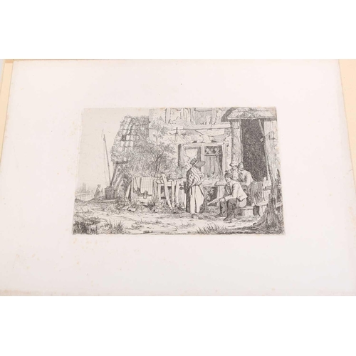 66 - Joseph Stannard (1797-1830), a folio case containing a good quantity of etchings, many duplicated an... 