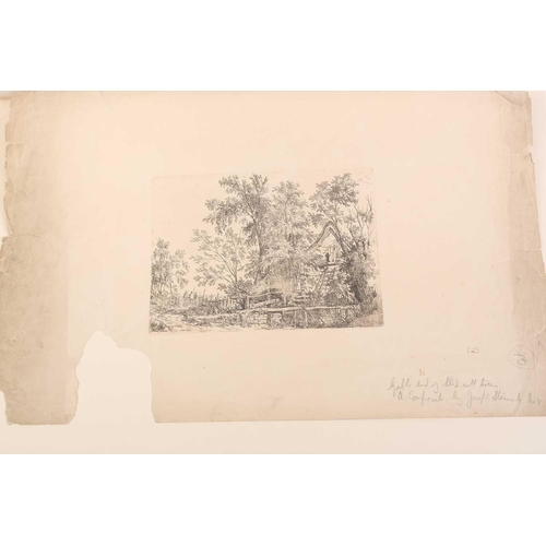 66 - Joseph Stannard (1797-1830), a folio case containing a good quantity of etchings, many duplicated an... 