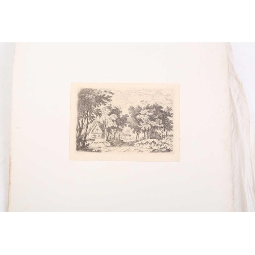 66 - Joseph Stannard (1797-1830), a folio case containing a good quantity of etchings, many duplicated an... 