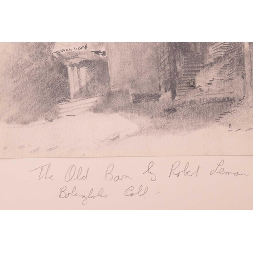 68 - Paul Sandby Munn (1773-1845), 'Old Cottage, Ambleside', pencil sketch on paper, signed and dated 180... 