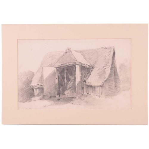 68 - Paul Sandby Munn (1773-1845), 'Old Cottage, Ambleside', pencil sketch on paper, signed and dated 180... 