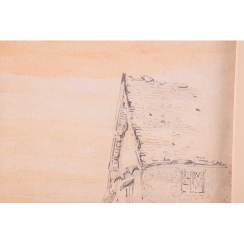 68 - Paul Sandby Munn (1773-1845), 'Old Cottage, Ambleside', pencil sketch on paper, signed and dated 180... 