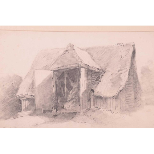 68 - Paul Sandby Munn (1773-1845), 'Old Cottage, Ambleside', pencil sketch on paper, signed and dated 180... 