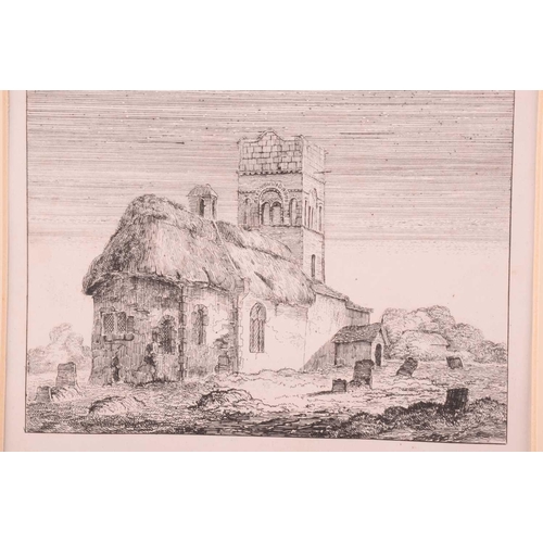 69 - John Crome (1768-1821), 'Gillingham Church', etching, titled and monogram to lower left, 11.5 cm x 1... 