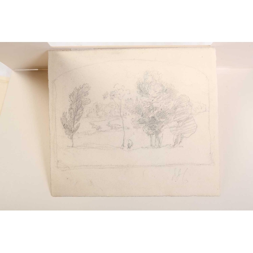 71 - John Joseph Cotman (1814-1878), a collection of nine sketches, largely pencil landscapes on paper an... 