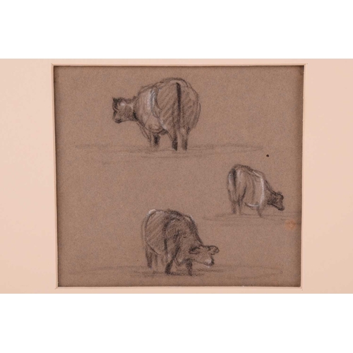 75 - Thomas Lound (1802-1861), a collection of nine small sketches, charcoal and chalk on paper, probably... 