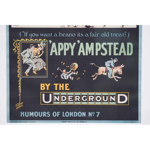 76 - After Tony Sarg (1882 - 1942), 'appy 'ampstead by the Underground (Humours of London No. 7), poster ... 