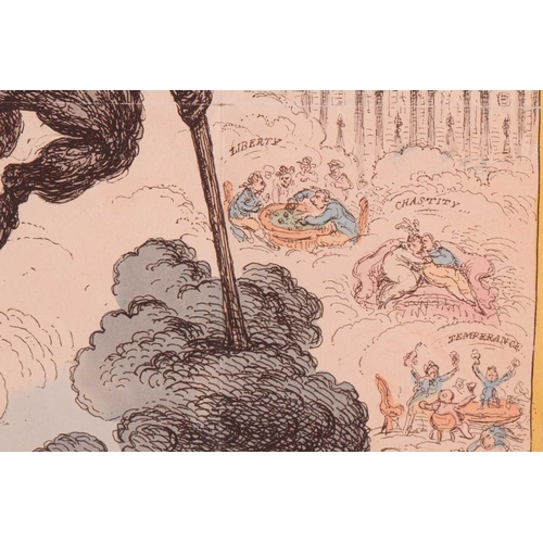 77 - After James Gillray (1786-1818), 'Le Diable-Boiteux , ['The Devil upon Two Sticks'], conveying 'John... 