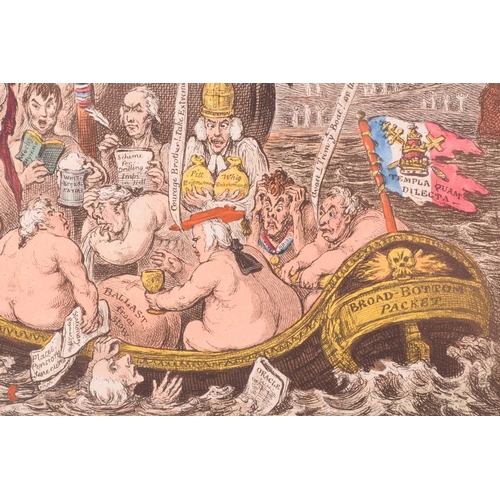 78 - After James Gillray (1786-1818), 'Charon's Boat or the Ghosts of 