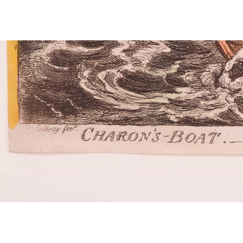 78 - After James Gillray (1786-1818), 'Charon's Boat or the Ghosts of 