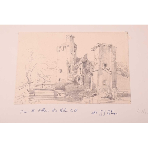 80 - Attributed to John Sell Cotman (1782-1842), ''Old Abbey & River Scene', ink and wash on paper, 12.5 ... 