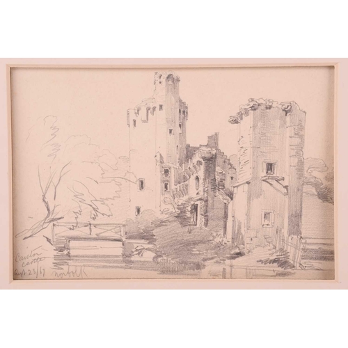 80 - Attributed to John Sell Cotman (1782-1842), ''Old Abbey & River Scene', ink and wash on paper, 12.5 ... 