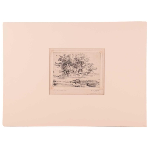 82 - Edward Thomas Daniell (1804-1842), five etchings of Norfolk interest, comprising: 'Pollard Trees, He... 