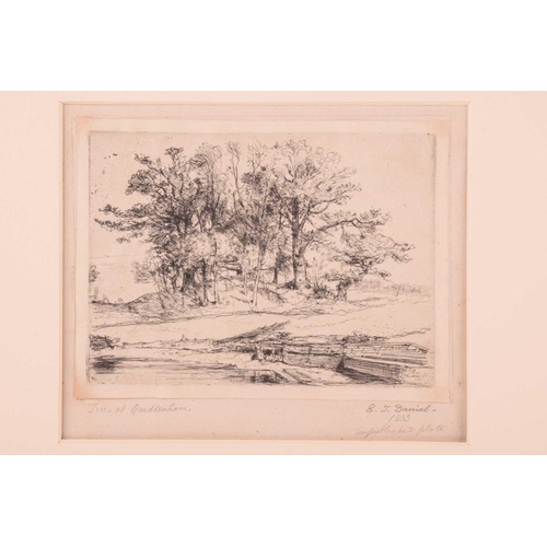 82 - Edward Thomas Daniell (1804-1842), five etchings of Norfolk interest, comprising: 'Pollard Trees, He... 