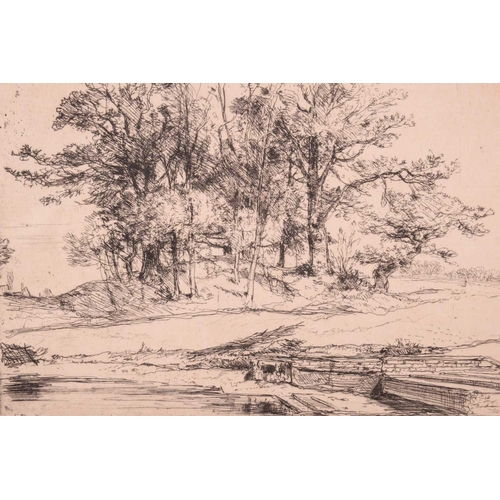 82 - Edward Thomas Daniell (1804-1842), five etchings of Norfolk interest, comprising: 'Pollard Trees, He... 