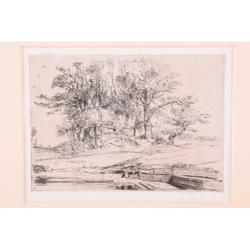 82 - Edward Thomas Daniell (1804-1842), five etchings of Norfolk interest, comprising: 'Pollard Trees, He... 