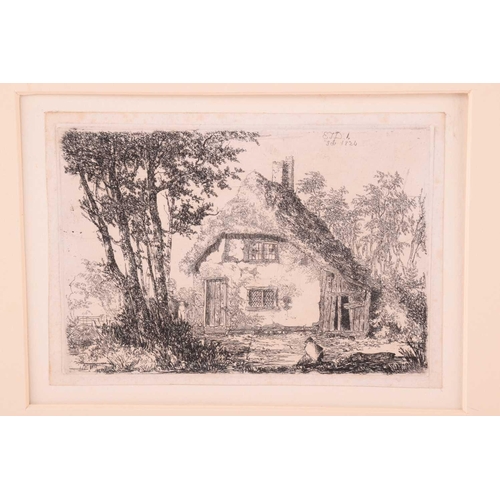 82 - Edward Thomas Daniell (1804-1842), five etchings of Norfolk interest, comprising: 'Pollard Trees, He... 