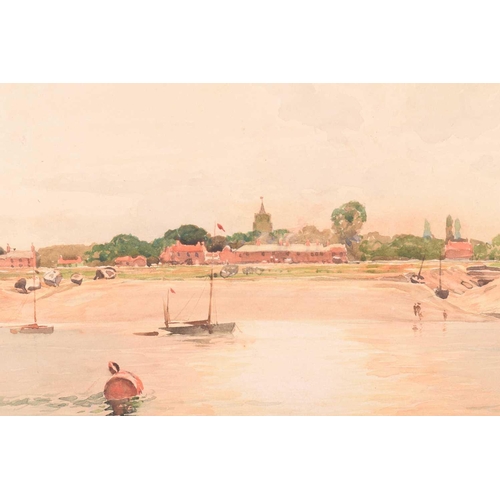 83 - Tom Scott (1854-1927) Scottish, 'West Lynn, Norfolk', watercolour, signed and dated 1906, 27 cm x 46... 