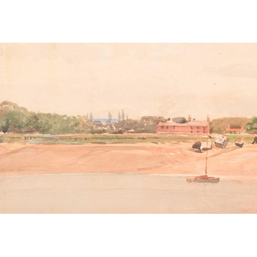 83 - Tom Scott (1854-1927) Scottish, 'West Lynn, Norfolk', watercolour, signed and dated 1906, 27 cm x 46... 