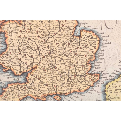 84 - Robert Morden (c.1650-1703) a hand-tinted engraved map of 'Darbyshire', 36 cm x 42 cm, together with... 