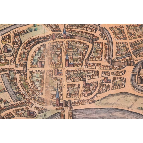 85 - John Ogilby (1600-1676), two coloured strip road maps, 'Bristol to Worcester' and 'Bristol to Exeter... 