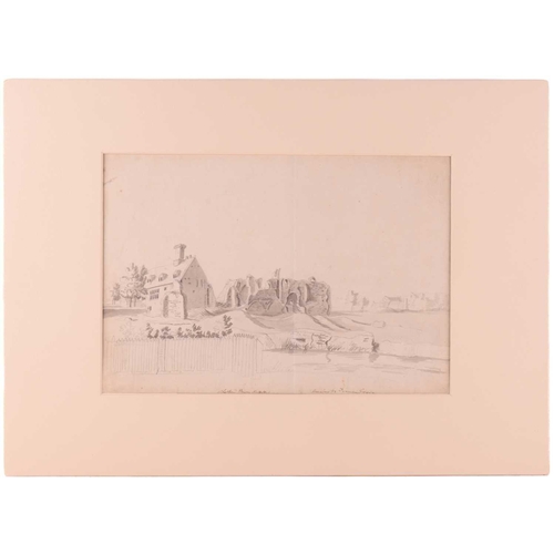 88 - Francis Grose (c.1731-1791), 'Thetford Priory, Norfolk', pencil on paper, signed and title to bottom... 