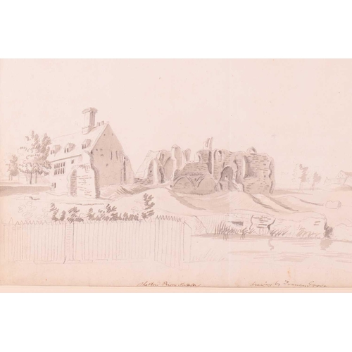 88 - Francis Grose (c.1731-1791), 'Thetford Priory, Norfolk', pencil on paper, signed and title to bottom... 