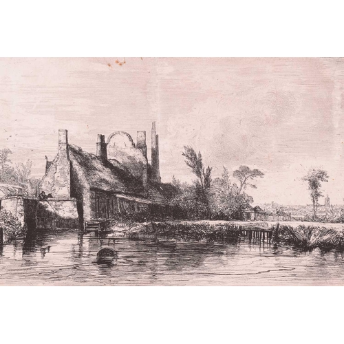 89 - Edward Thomas Daniell (1804-1842), four etchings of Norfolk interest, comprising: 'Near Norwich (Hea... 