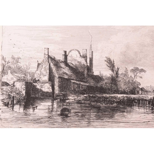 89 - Edward Thomas Daniell (1804-1842), four etchings of Norfolk interest, comprising: 'Near Norwich (Hea... 