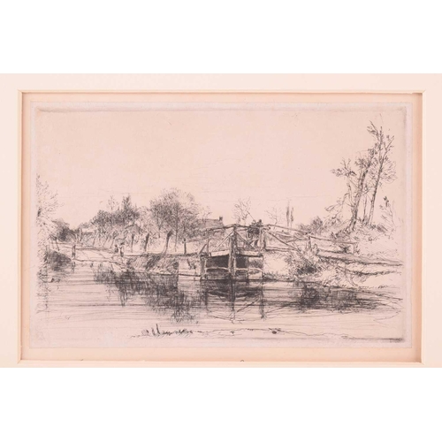 89 - Edward Thomas Daniell (1804-1842), four etchings of Norfolk interest, comprising: 'Near Norwich (Hea... 