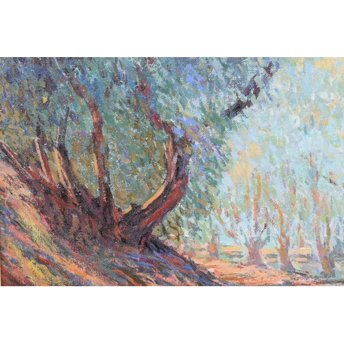 9 - † John Myatt (b.1945), Olive Grove with Donkey, in the style of Claude Monet, signed and numbered 6/... 