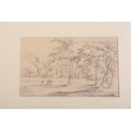 90 - A folio of pencil works on paper by the Gurney family, some pupils of John Crome (1768-1821), compri... 