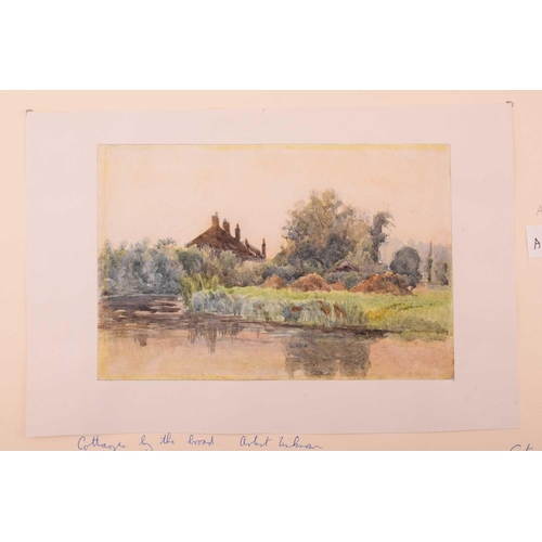 94 - Of Norfolk interest: a collection of watercolours and sketches by various artists, comprising: Josep... 