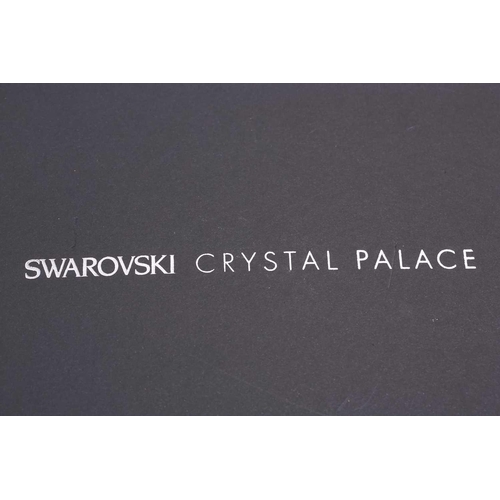 184 - A Fabian Baron for Swarovski Crystal Palace white Crystal Skull, in the original box of issue with c... 