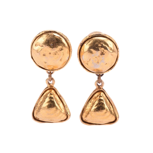 279 - Chanel - two pairs of clip-on earrings and a cocktail ring; including a pair of 1980s Byzantine-styl... 