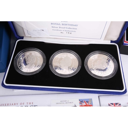 359 - History of the RAF RJ Mitchell, silver proof medallion, 2008. A QEII 2012, one ounce, £2 crown. A cu... 