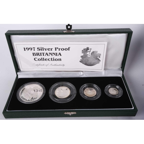 361 - A UK, millennium, collection of silver-proof coins, including Maundy money, number 02828 of 15000, i... 