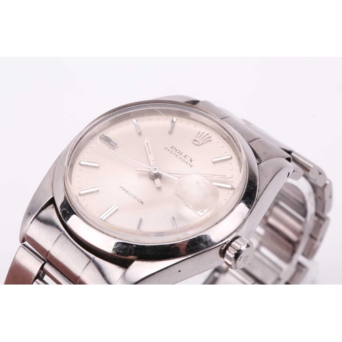 474 - A Rolex precision 36mm reference 6694, featuring a Swiss-made hand-wound movement in a steel 36mm ca... 