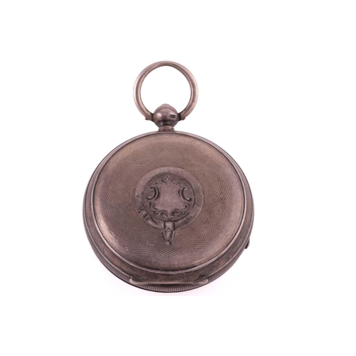 480 - Two pocket watches a silver purse two brooches and a spinning fob, The first silver open-face pocket... 