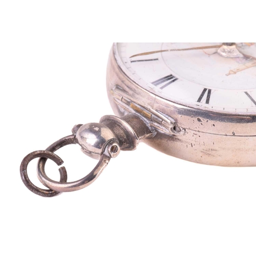 481 - A William IV silver verge pair case pocket watch, movement signed ‘Sam Hurlstone, No.138’, the ename... 