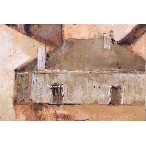 12 - † Michel de Gallard (1921-2007) French, 'Les Vielles Maisons', signed, oil on canvas, 55 x 46 cm, in... 