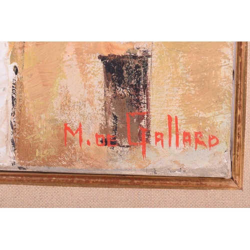 12 - † Michel de Gallard (1921-2007) French, 'Les Vielles Maisons', signed, oil on canvas, 55 x 46 cm, in... 