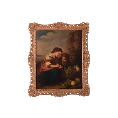 5 - After Bartolomé Esteban Murillo (1618 - 1682), The Dice Players and The Little Fruitseller, oil on c... 